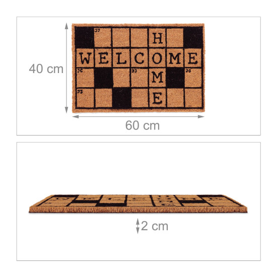 Χαλάκι πόρτας "Crossword" Relaxdays Germany