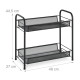 Εταζέρα μπαχαρικών Black Metal 2 Levels Shelves Relaxdays