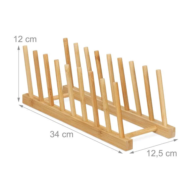 Βάση αποστράγγισης πιάτων Wood 8 θέσεων Βάση αποστράγγισης πιάτων Wood 8 θέσεων