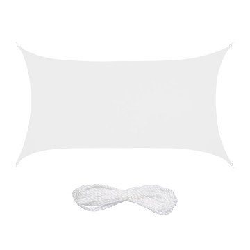 Πανί σκίασης White 2 x 4m Relaxdays Πανί σκίασης White 2 x 4m Relaxdays