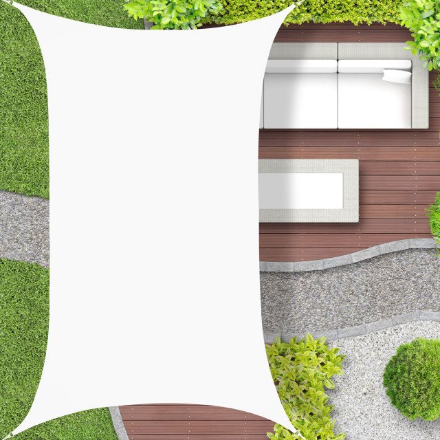 Πανί σκίασης White 2 x 4m Relaxdays Πανί σκίασης White 2 x 4m Relaxdays
