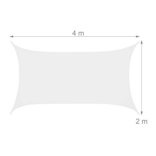 Πανί σκίασης White 2 x 4m Relaxdays Πανί σκίασης White 2 x 4m Relaxdays