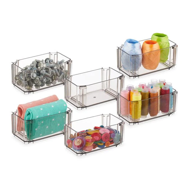 Organizer μπάνιου/γραφείου plexiglass 6 τεμ Relaxdays Organizer μπάνιου/γραφείου plexiglass 6 τεμ Relaxdays