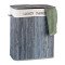 Ορθογώνιο καλάθι ρούχων Bamboo Gray/White Relaxdays