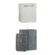 Ορθογώνιο καλάθι ρούχων Bamboo Gray/White Relaxdays