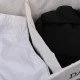 Ορθογώνιο καλάθι ρούχων Bamboo Gray/White Relaxdays