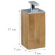 Dispenser νιπτήρα Square Glossy bamboo Relaxdays
