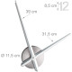 Ρολόι τοίχου 3D DIY Relaxdays Germany 110 cm