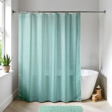 Πλαστική αδιάβροχη κουρτίνα μπάνιου ALMOND GREEN 180x200 cm