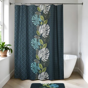 Υφασμάτινη κουρτίνα μπάνιου Vent D'Exotisme 180x200 cm Υφασμάτινη κουρτίνα μπάνιου Vent D'Exotisme 180x200 cm