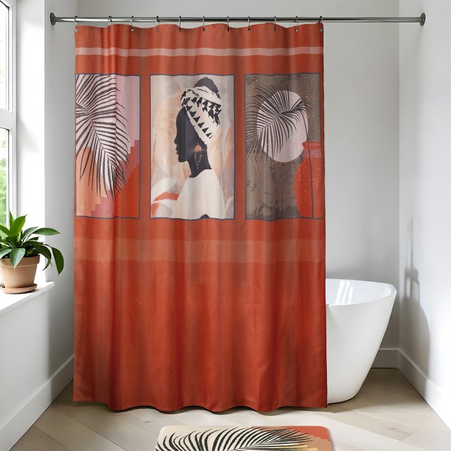 Υφασμάτινη κουρτίνα μπάνιου Ethnic 180x200 cm Υφασμάτινη κουρτίνα μπάνιου Ethnic 180x200 cm