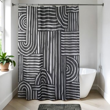 Υφασμάτινη κουρτίνα μπάνιου Ethnic Vibes 180x200 cm