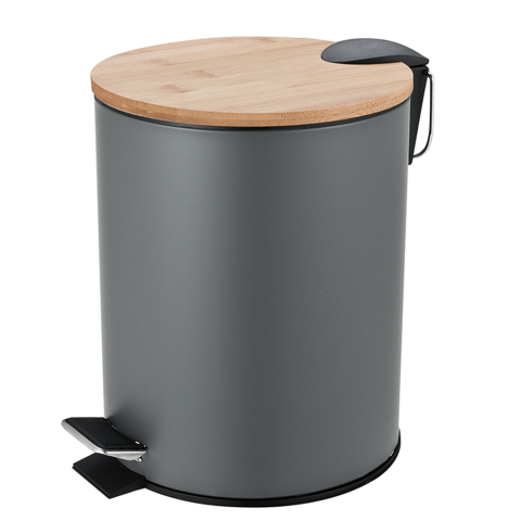 Χαρτοδοχείο μπάνιου Grey/Bamboo Tendance 5L