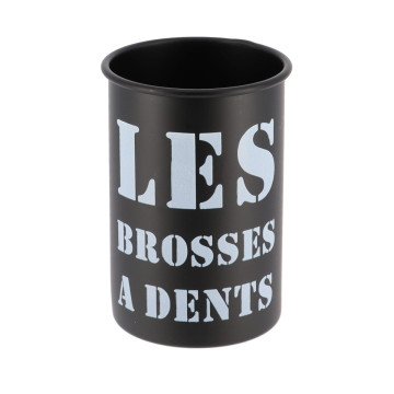 Ποτηροθήκη νιπτήρα μεταλλική Le Savon Black Tendance 