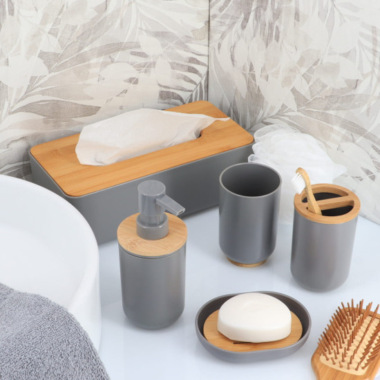 Dispenser νιπτήρα  Grey/Βamboo Tendance 300ml