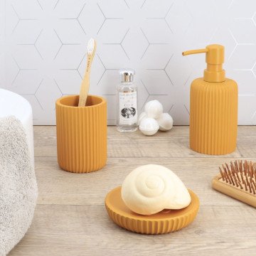 Dispenser νιπτήρα Mustard Stripes Dispenser νιπτήρα Mustard Stripes