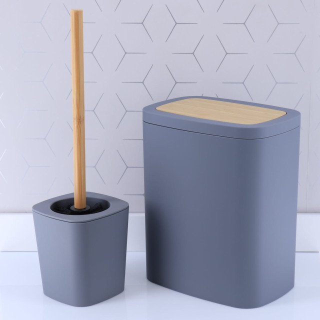 Χαρτοδοχείο μπάνιου Clear Grey 5L Χαρτοδοχείο μπάνιου Clear Grey 5L