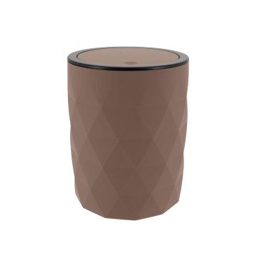 Χαρτοδοχείο μπάνιου Rubber Brown 6L
