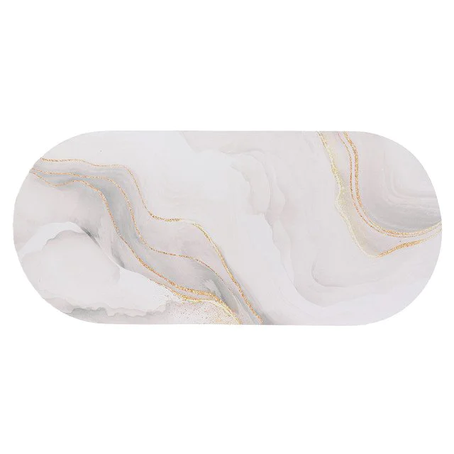 Super απορροφητικό Bath Mat Oval Iconic 45x100 Super απορροφητικό Bath Mat Oval Iconic 45x100