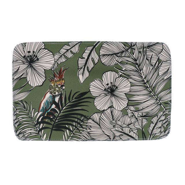 Πατάκι μπάνιου Microfiber Green Jungle 45 x 75