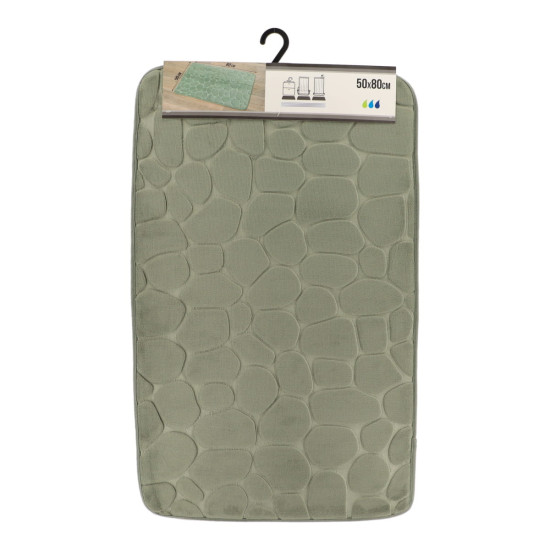 Πατάκι μπάνιου microfiber με αφρό μνήμης Kaki Tendance 50X80cm