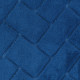 Πατάκι μπάνιου microfiber εφέ τούβλου Navy Blue Tendance 40X60cm