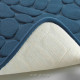 Πατάκι μπάνιου microfiber με αφρό μνήμης Blue 40x60 cm