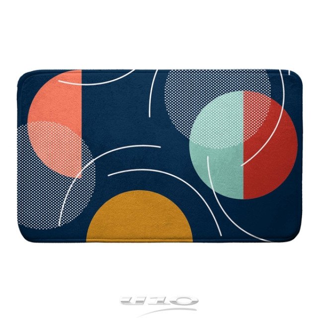 Πατάκι μπάνιου Pop Blue 45 x 75 cm DOUCEUR D'INTÉRIEUR