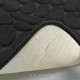 Πατάκι μπάνιου microfiber με αφρό μνήμης Black 40x60 cm