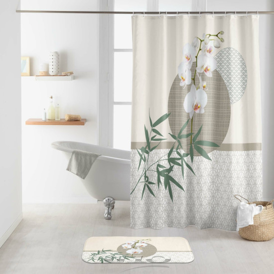 Κουρτίνα μπάνιου PRINTED POLYESTER ΑΖΙΑ Douceur d'intérieur.