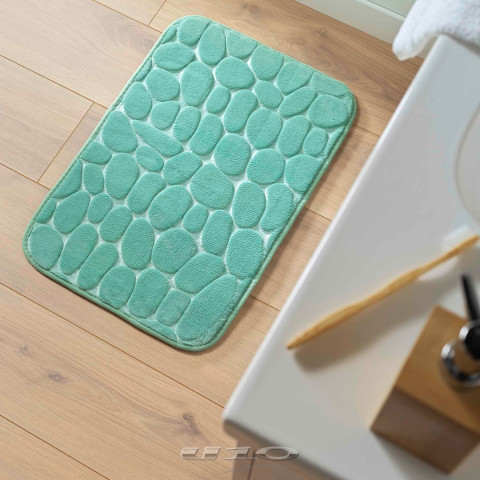 Πατάκι μπάνιου microfiber με αφρό μνήμης Lime Green 40x60 cm