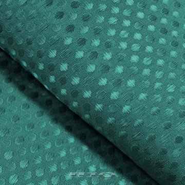 Κουρτίνα μπάνιου υφασμάτινη  PLAIN JACQUARD QUARTZ BLUE/EMERALD GREEN Douceur d'intérieur.