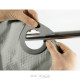 Κουρτίνα μπάνιου υφασμάτινη με τρουκς  Light Grey Douceur d'intérieur.