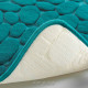 Πατάκι μπάνιου microfiber με αφρό μνήμης Blue/Green 40x60 cm