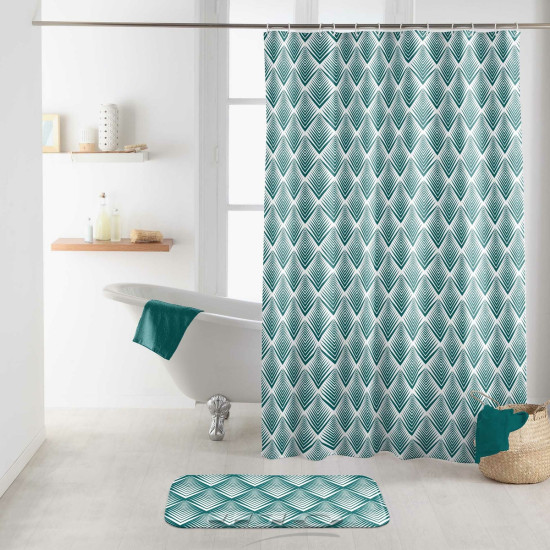 Κουρτίνα μπάνιου PRINTED POLYESTER BLUEART Douceur d'intérieur.
