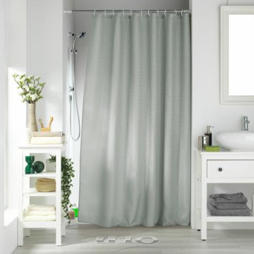 Κουρτίνα μπάνιου υφασμάτινη  PLAIN JACQUARD QUARTZ LIGHT GREY Douceur d'intérieur.
