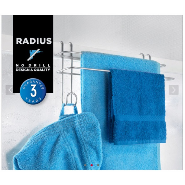 RADIUS διπλή κρεμάστρα πετσέτας μπάνιου 