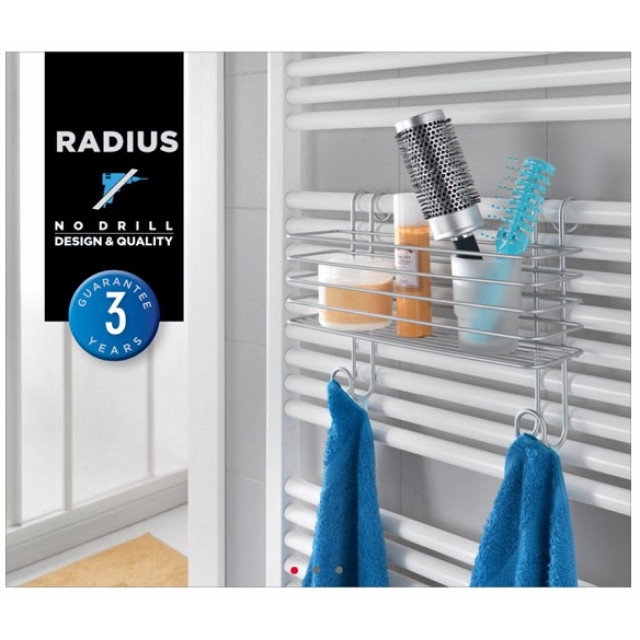 RADIUS διπλή κρεμάστρα πετσέτας μπάνιου 