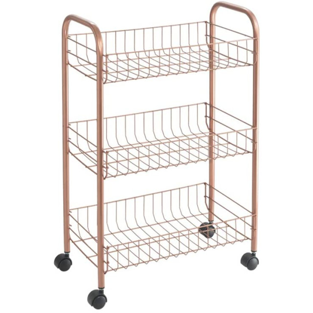 Τροφοθήκη 3/επιπέδων Lugano Copper Line Metaltex