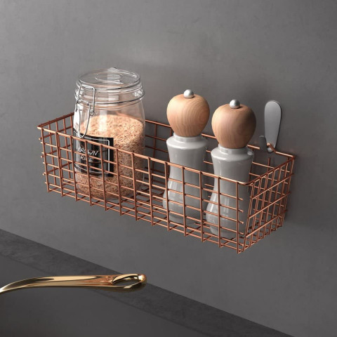 Smart Kitchen ΚΟΑLΑ ορθογώνιο καλάθι Copper POLYTHERM