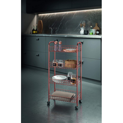 Τροφοθήκη 4/επιπέδων Ascona Copper Line Metaltex