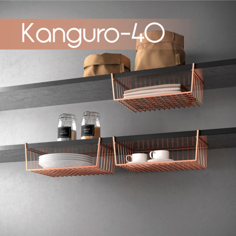 Smart Kitchen KANGURO Θήκες ραφιού Copper POLYTHERM
