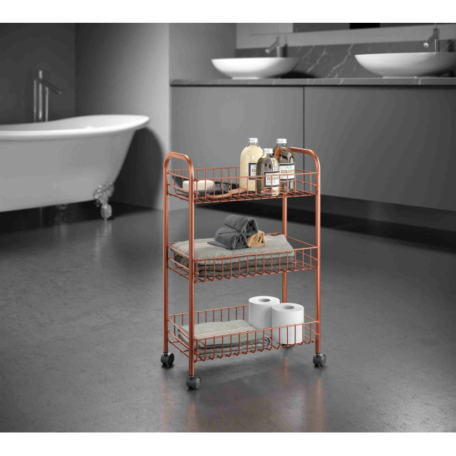 Τροφοθήκη 3/επιπέδων Lugano Copper Line Metaltex