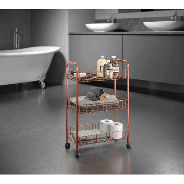 Τροφοθήκη 3/επιπέδων Lugano Copper Line Metaltex