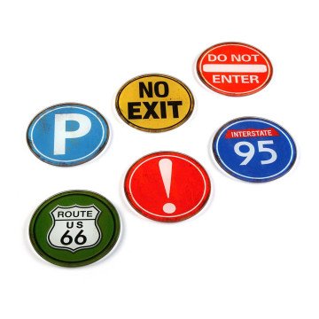 Γυάλινα σουβέρ Signs σετ 6 τεμ. Versa Γυάλινα σουβέρ Signs σετ 6 τεμ. Versa
