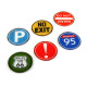 Γυάλινα σουβέρ Signs σετ 6 τεμ. Versa