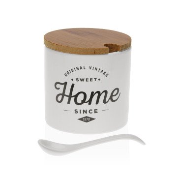 Βαζάκι με κουταλάκι για ζάχαρη ή τριμμένο τυρί "Home Round" Versa Βαζάκι με κουταλάκι για ζάχαρη ή τριμμένο τυρί "Home Round" Versa