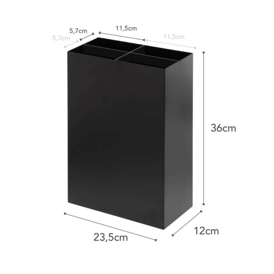 Ομπρελοθήκη Smart Wide Black Yamazaki