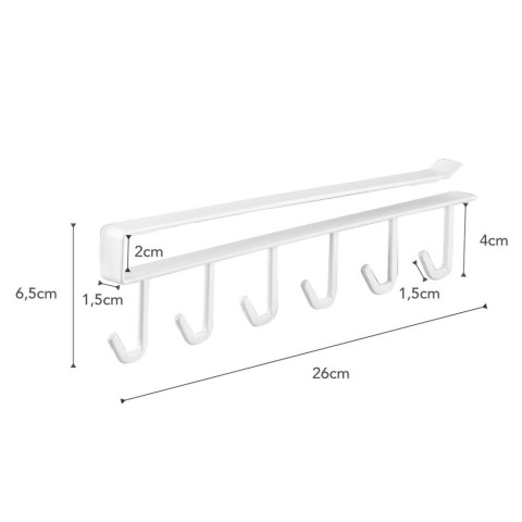 Under Shelf Tool Hanger White Yamazaki