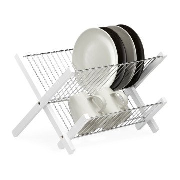 Πιατοθήκη πάγκου πτυσσόμενη "Bamboo White" Relaxdays Πιατοθήκη πάγκου πτυσσόμενη "Bamboo White" Relaxdays